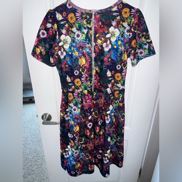 LuLaRoe Amelia Bright Floral dress, extra large spring cottage core fairy - Picture 2 of 10